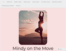 Tablet Screenshot of mindyonthemove.com